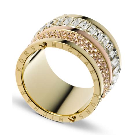 michael kors damenring bronze|Michael Kors rings for women.